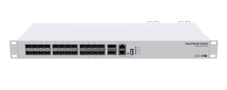 Коммутатор MikroTik CRS326-24S+2Q+RM — официальное фото MikroTik
