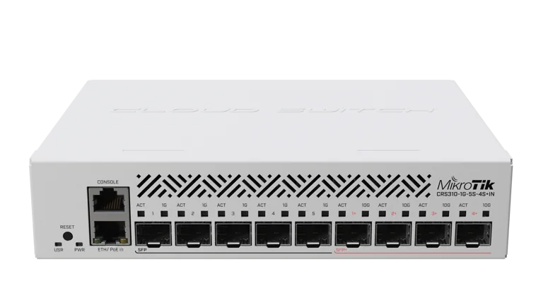 Коммутатор MikroTik CRS310-1G-5S-4S+IN — официальное фото MikroTik