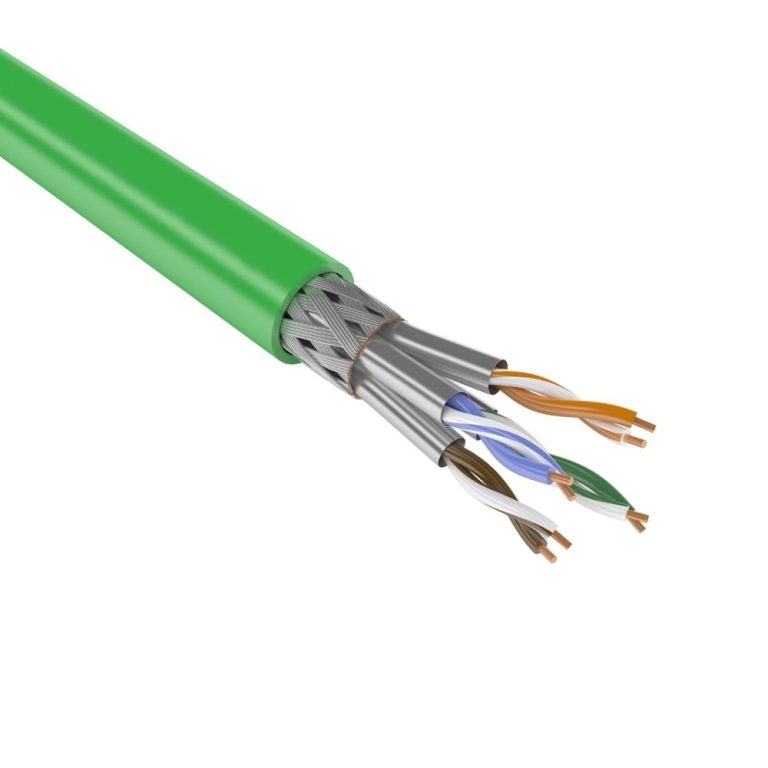 Кабель COMTEQ S/FTP Cat 7e 0.58 LSZH 305 м зелёный