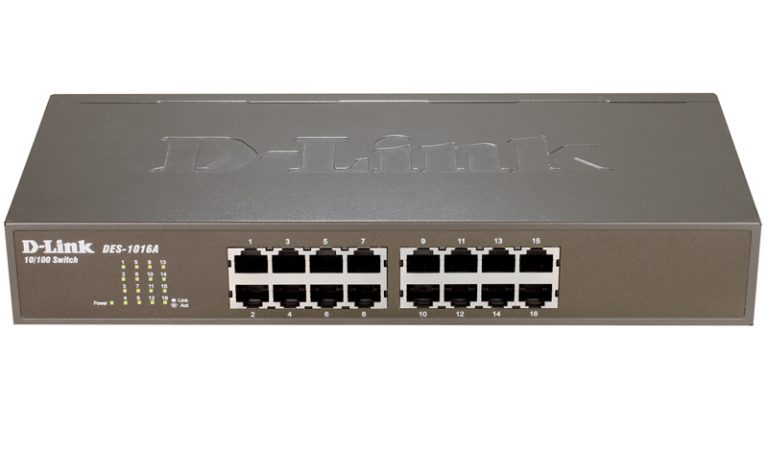 Неуправляемый коммутатор D-Link DES-1016A на 16 портов