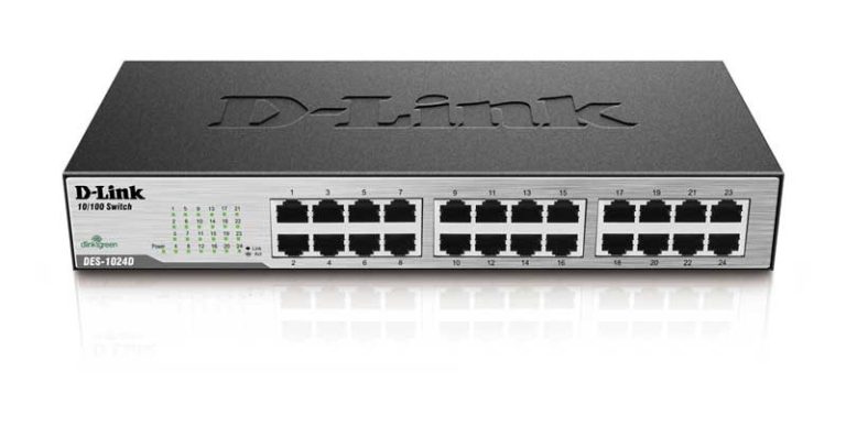 Неуправляемый коммутатор D-Link DES-1024D на 24 порта