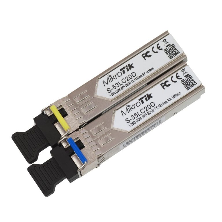 Комплект SFP-модулей MikroTik S-3553LC20D 1,25 Гбит/с 20 км