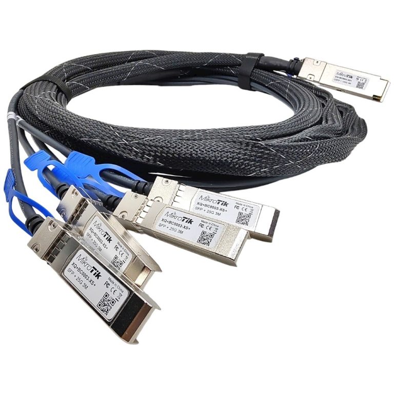 Разветвительный кабель MikroTik XQ+BC0003-XS+ QSFP28 на четыре SFP28 3 м