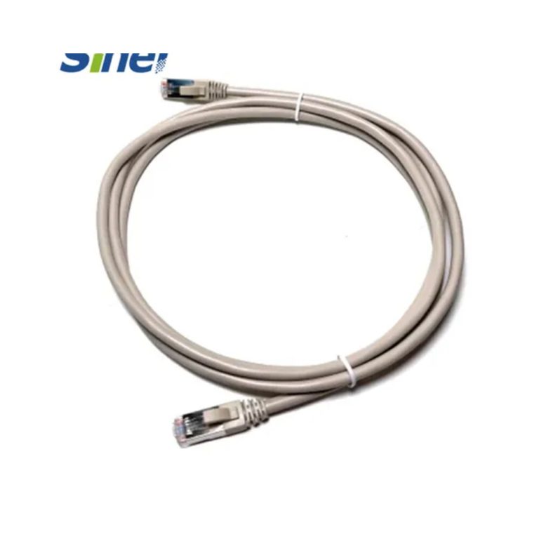 Серый экранированный патч-корд FTP RJ-45