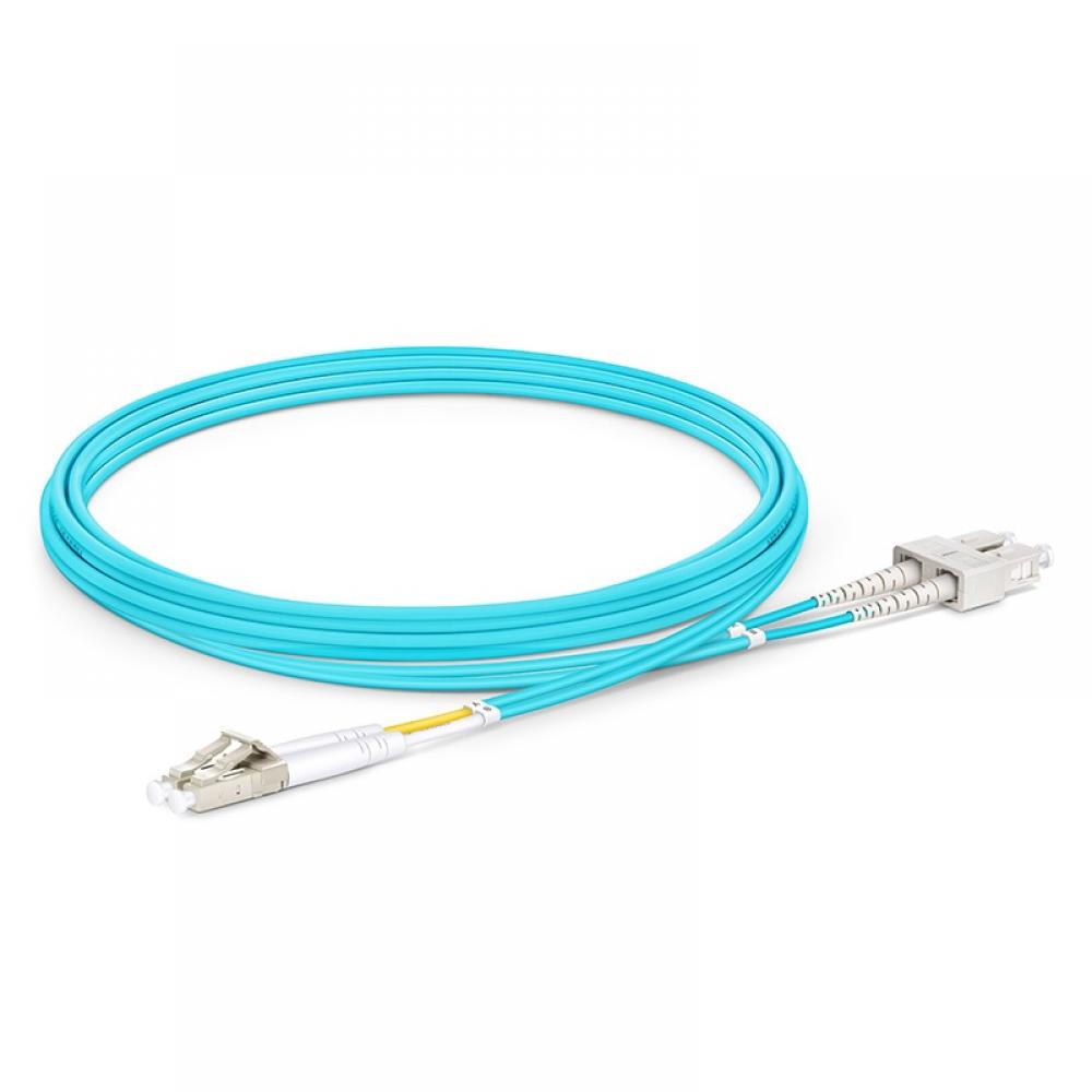 Патч-корд duplex LC/UPC-SC/UPC, OM3 3мм, 10м