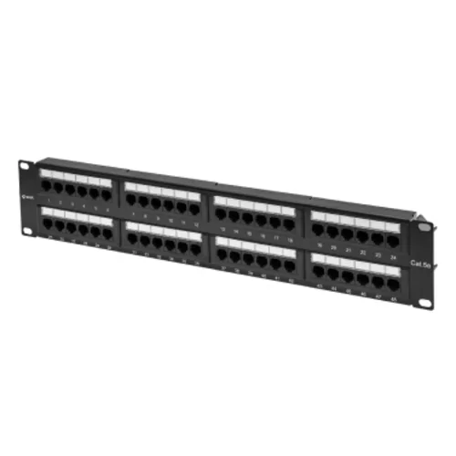 Патч-панель SNR-UD-2U48-5E-H, 48 портов Cat5e UTP, 2U